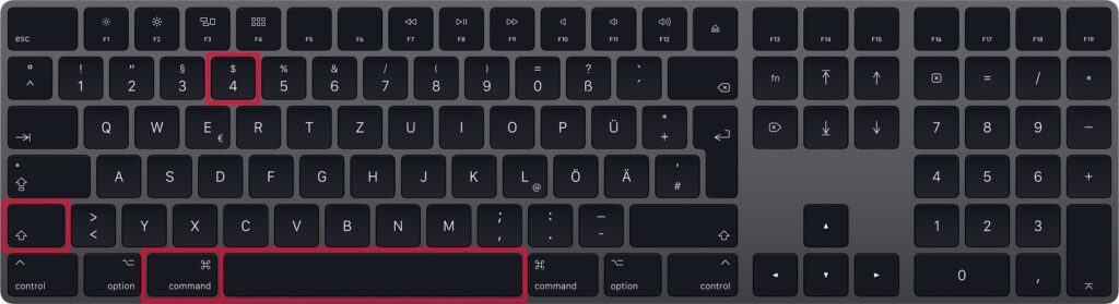 Magic-Keyboard - Screenshot gewähltes Fenster mit CMD+SHIFT+4+LEERTASTE